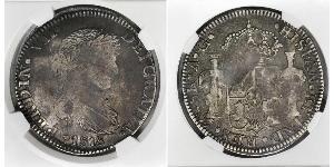8 Реал Первая Мексиканская империя (1821 - 1823) Серебро Фердинанд VII король Испании (1784-1833)