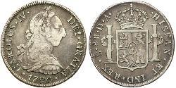 8 Реал Чили Серебро Карл IV король Испании (1748-1819)