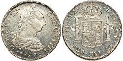 8 Реал Чили Серебро Карл III король Испании (1716 -1788)