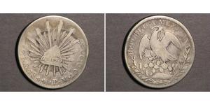 8 Реал Second Federal Republic of Mexico (1846 - 1863) Срібло 
