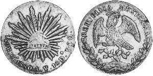 8 Реал Second Federal Republic of Mexico (1846 - 1863) Срібло 