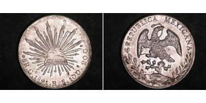 8 Реал Second Federal Republic of Mexico (1846 - 1863) Срібло 