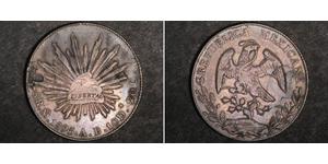 8 Реал Second Federal Republic of Mexico (1846 - 1863) Срібло 