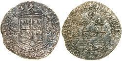 8 Реал Нова Іспанія (1519 - 1821) Срібло Карл V імператор Священної Римської імперії (1500-1558)