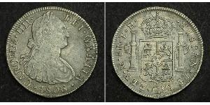 8 Реал Нова Іспанія (1519 - 1821) Срібло Карл IV король Іспанії  (1748-1819)