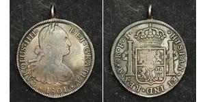 8 Реал Нова Іспанія (1519 - 1821) Срібло Карл IV король Іспанії  (1748-1819)