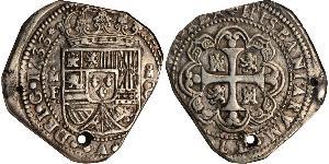 8 Реал Нова Іспанія (1519 - 1821) Срібло Філіп V король Іспанії  (1683-1746)