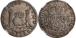8 Реал Нова Іспанія (1519 - 1821) Срібло Карл III король Іспанії (1716 -1788)