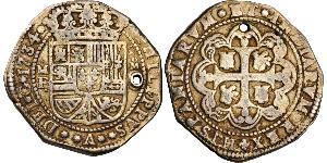 8 Реал Нова Іспанія (1519 - 1821) Срібло Філіп V король Іспанії  (1683-1746)