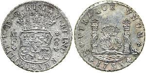 8 Реал Нова Іспанія (1519 - 1821) Срібло Філіп V король Іспанії  (1683-1746)