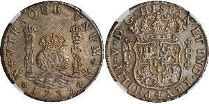 8 Реал Нова Іспанія (1519 - 1821) Срібло Філіп V король Іспанії  (1683-1746)