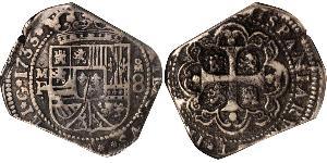 8 Реал Нова Іспанія (1519 - 1821) Срібло Філіп V король Іспанії  (1683-1746)