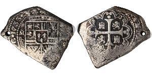 8 Реал Нова Іспанія (1519 - 1821) Срібло Філіп V король Іспанії  (1683-1746)