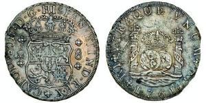 8 Реал Перу Срібло Карл III король Іспанії (1716 -1788)