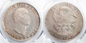 8 Реал Перша Мексиканська імперія (1821 - 1823) Срібло 