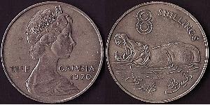8 Шилінг Гамбія (1965 - )  Єлизавета II (1926-2022)