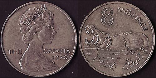 8 Шилінг Гамбія (1965 - )  Єлизавета II (1926-2022)
