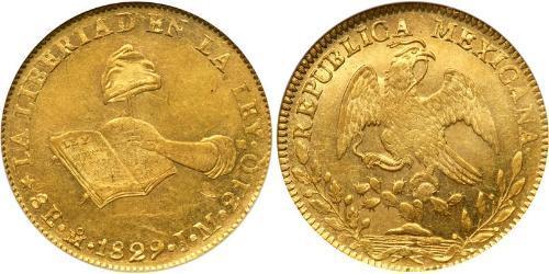 8 Эскудо First Mexican Republic (1824–1835) Золото 