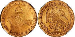 8 Эскудо Second Federal Republic of Mexico (1846 - 1863) Золото 