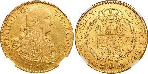 8 Эскудо Боливия Золото Карл IV король Испании (1748-1819)