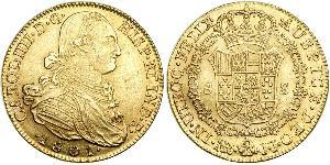 8 Эскудо Новая Гранада (1717 - 1819) Золото Карл IV король Испании (1748-1819)