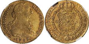 8 Эскудо Перу Золото Карл III король Испании (1716 -1788)