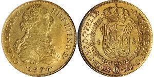 8 Эскудо Перу Золото Карл III король Испании (1716 -1788)