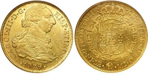 8 Эскудо Перу Золото Карл III король Испании (1716 -1788)