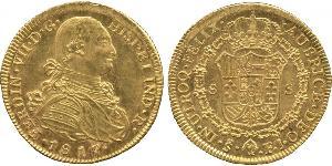 8 Эскудо Чили Золото Фердинанд VII король Испании (1784-1833)
