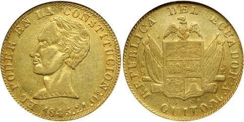 8 Эскудо Эквадор (1830 - ) Золото Simon Bolivar (1783 - 1830)