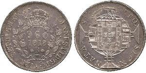 960 Reis Brésil Argent 