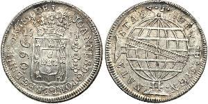 960 Reis Brasile Argento Giovanni VI del Portogallo (1767-1826)