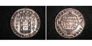 960 Reis Brasile Argento Giovanni VI del Portogallo (1767-1826)