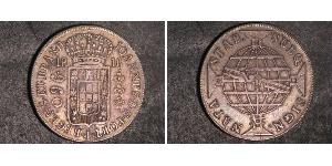 960 Reis Brasil Plata Juan VI de Portugal (1767-1826)