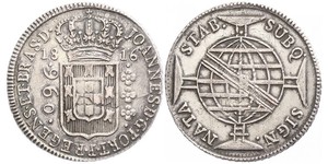 960 Reis Brasil Plata Juan VI de Portugal (1767-1826)