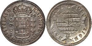 960 Reis Brasilien Silber Johann VI. von Portugal  (1767-1826)