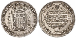 960 Reis Brasilien Silber Johann VI. von Portugal  (1767-1826)