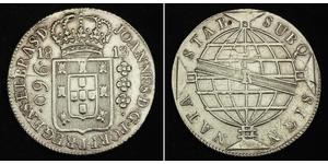 960 Reis Brasilien Silber Johann VI. von Portugal  (1767-1826)