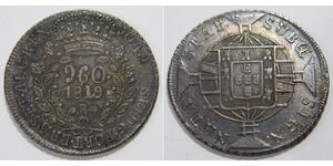 960 Reis Brasilien Silber 