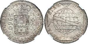 960 Reis Brazil Silver John VI of Portugal (1767-1826)