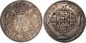 960 Reis Brazil Silver 