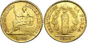 96 Lira Italian city-states Oro 