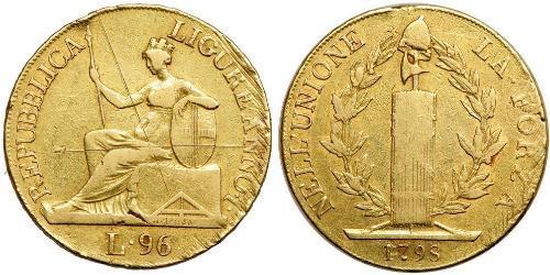 96 Lira Italian city-states Oro 