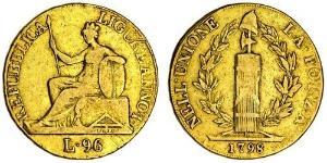 96 Lira Italian city-states 金 