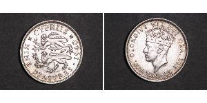 9 Piastre British Cyprus (1878 - 1960) Plata Jorge VI (1895-1952)