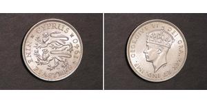 9 Piastre British Cyprus (1878 - 1960) Silber Georg VI (1895-1952)