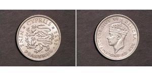 9 Piastre British Cyprus (1878 - 1960) Silber Georg VI (1895-1952)