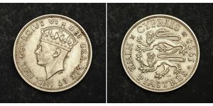 9 Piastre British Cyprus (1878 - 1960) Silber Georg VI (1895-1952)