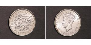 9 Piastre British Cyprus (1878 - 1960) Silber Georg VI (1895-1952)