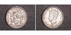 9 Пиастр Британский Кипр (1878 - 1960) Серебро Георг VI (1895-1952)